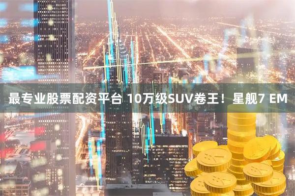 最专业股票配资平台 10万级SUV卷王！星舰7 EM